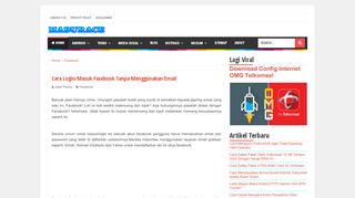 
                            7. Cara Login Facebook Tanpa Menggunakan Email | Madurace