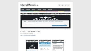 
                            4. CARA LOGIN GRAMCASTER - Internet Marketing