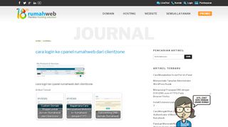 
                            4. cara login ke cpanel rumahweb dari clientzone – Rumahweb's News ...