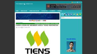 
                            8. CARA LOGIN KE MEMBER AREA TIENS INDONESIA ~ Amazing Mavro