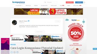 
                            5. Cara Login Kompasiana (Tutorial Update) oleh Aldy M. Aripin ...