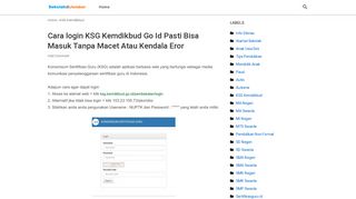 
                            10. Cara login KSG Kemdikbud Go Id Pasti Bisa Masuk Tanpa Macet Atau ...