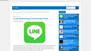 
                            3. Cara login LINE tanpa Verifikasi PIN, Tutorial Termudah & Tercepat ...