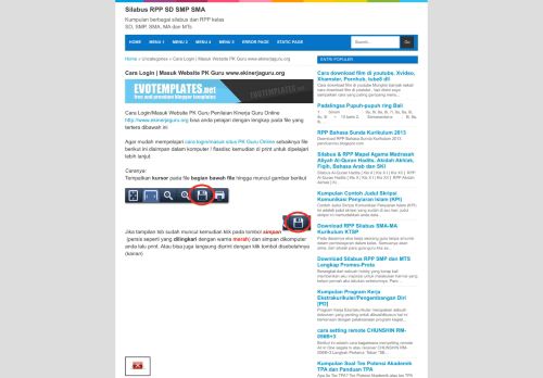 
                            13. Cara Login | Masuk Website PK Guru www.ekinerjaguru.org | Silabus ...