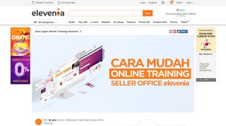 
                            5. Cara Login Online Training elevenia | elevenia