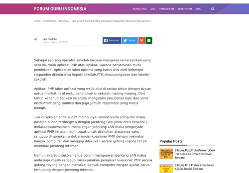 
                            2. cara login pmp untuk mengisi kuesioner responden ptk,siswa ...