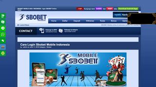 
                            3. Cara Login Sbobet Mobile Indonesia | Sbobet