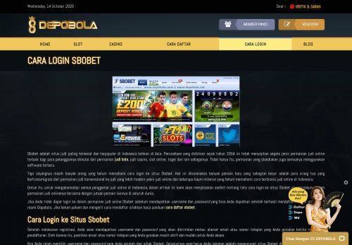 
                            10. Cara Login Sbobet Online - Deposbobet.net