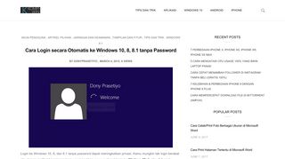 
                            5. Cara Login secara Otomatis ke Windows 10, 8, 8.1 tanpa Password ...