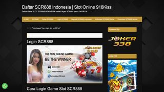 
                            4. cara login slot scr888 pc | DAFTAR SCR888