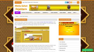 
                            5. Cara Login Web Member Melia Sehat Sejahtera - Melia Propolis