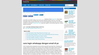 
                            7. cara login whatsapp dengan email di pc | Carane Iku