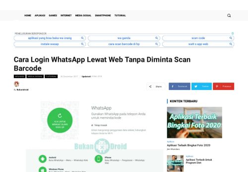 
                            12. Cara Login WhatsApp Lewat Web Tanpa Diminta Scan Barcode ...