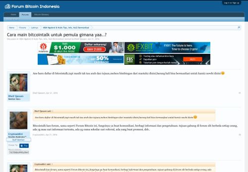 
                            13. Cara main bitcointalk untuk pemula gimana yaa..? | Forum Bitcoin ...