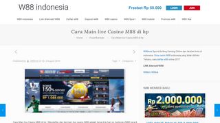 
                            10. Cara Main live Casino M88 di hp - W88 indonesia