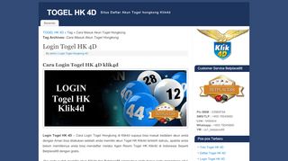 
                            8. Cara Masuk Akun Togel Hongkong | TOGEL HK 4D