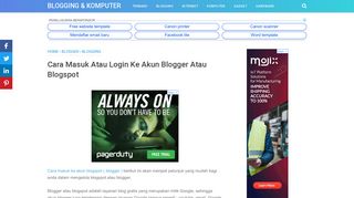 
                            4. Cara Masuk Atau Login Ke Akun Blogger Atau Blogspot - Blogging ...