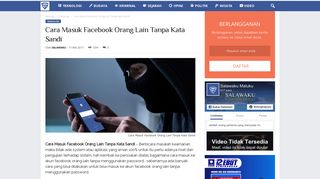 
                            11. Cara Masuk Facebook Orang Lain Tanpa Kata Sandi - Salawaku.com