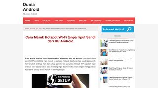 
                            9. Cara Masuk Hotspot Wi-Fi tanpa Input Sandi dari HP Android | Dunia ...