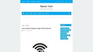 
                            4. cara masuk ke halaman login wifi di Android - Naxtor Tech