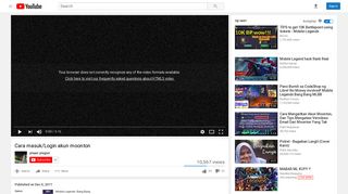 
                            3. Cara masuk/Login akun moonton - YouTube