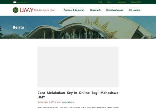 
                            3. Cara Melakukan Key-In Online Bagi Mahasiswa UMY | Fakultas ...