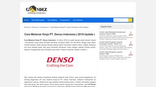 
                            10. Cara Melamar Kerja PT. Denso Indonesia ( 2018 Update ) - Ndez ...