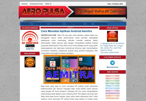 
                            6. Cara Memakai Aplikasi Android Aemitra - AeroPulsa.com - Server ...