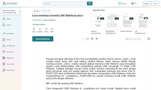 
                            11. Cara membaca komik LINE Webtoon.docx - Scribd