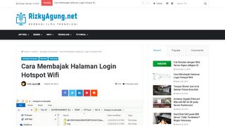 
                            13. Cara Membajak Halaman Login Hotspot Wifi | Rizky Agung [Dot] Net