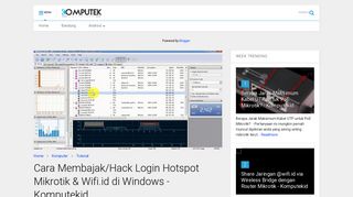 
                            7. Cara Membajak/Hack Login Hotspot Mikrotik & Wifi.id di ... - CatatanTKJ