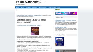 
                            9. CARA MEMBELI LISENSI ATAU DAFTAR MEMBER MILAGROS via ...