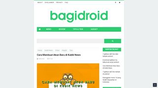 
                            11. Cara Membuat Akun Baru di Kubik News - Bagidroid.com