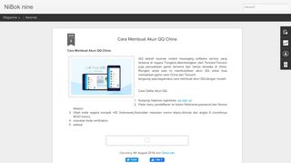 
                            5. Cara Membuat Akun QQ China - NiBok nine