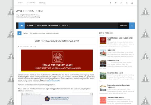 
                            9. Cara Membuat Akun Student Email UMM ~ Ayu Trisna Putri