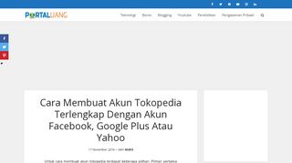 
                            8. Cara Membuat Akun Tokopedia Terlengkap Dengan Akun Facebook ...