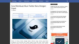 
                            7. Cara Membuat Akun Twitter Baru ~ Cara Daftar Twitter Dgn Cepat