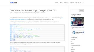 
                            6. Cara Membuat Animasi Login Dengan HTML CSS - Kursus Web Design