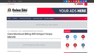 
                            7. Cara Membuat Billing Wifi Hotspot Tanpa Mikrotik - Curious Zidni