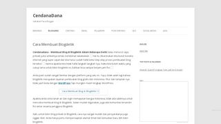 
                            2. Cara Membuat Blogdetik | CendanaDana