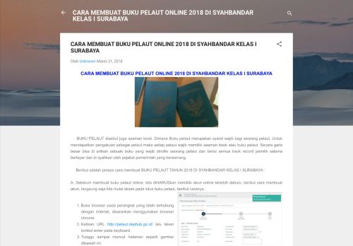 
                            7. CARA MEMBUAT BUKU PELAUT ONLINE 2018 DI ...
