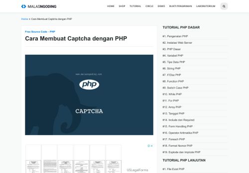 
                            3. Cara Membuat Captcha dengan PHP - Malas Ngoding