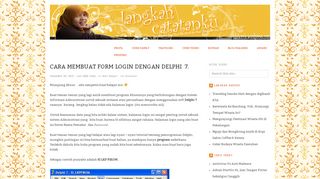 
                            1. Cara membuat form login dengan Delphi 7. | Langkah Catatanku