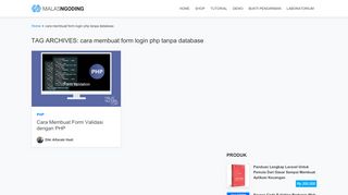 
                            12. cara membuat form login php tanpa database Archives - Malas Ngoding