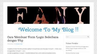 
                            11. Cara Membuat Form Login Sederhana dengan Php – Welcome To My ...