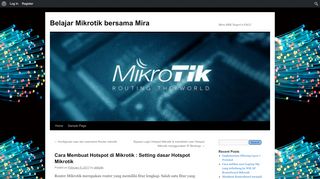 
                            7. Cara Membuat Hotspot di Mikrotik : Setting dasar Hotspot Mikrotik ...