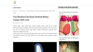 
                            12. Cara Membuat Like Status Facebook Ribuan Terbaru 2018