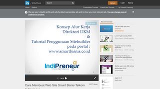 
                            11. Cara Membuat Web Site Smart Bisnis Telkom Indipreneur - SlideShare