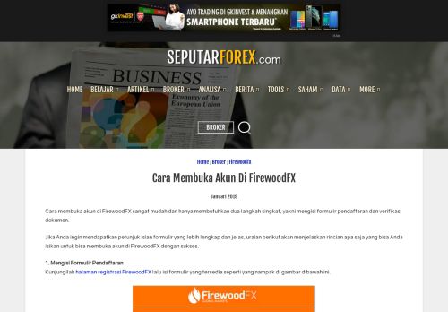 
                            6. Cara Membuka Akun Di FirewoodFX - Seputar Forex