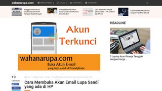 
                            11. Cara Membuka Akun Email Lupa Sandi yang ada di HP